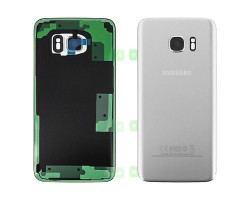 Akkufedél Samsung Galaxy S7 EDGE (SM-G935) hátlap GH82-11346B ezüst